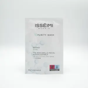 Marca: Isseimi. Imagen: TTS-PURITY-MASK-OZONO.webp. TTS PURITY MASK OZONO. Mascara de Biocelulosa oxigenante. 1 ud /30 ml.
